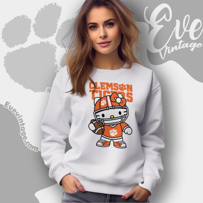 Hello Kitty Clemson Tigers Football Shirt Sweatshirt Hello Kitty Clemson Tigers Football Shirt Sweatshirt