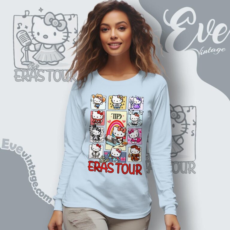 Hello Kitty Eras Tour Shirt Long Sleeve Tee Hello Kitty Eras Tour Shirt Long Sleeve Tee