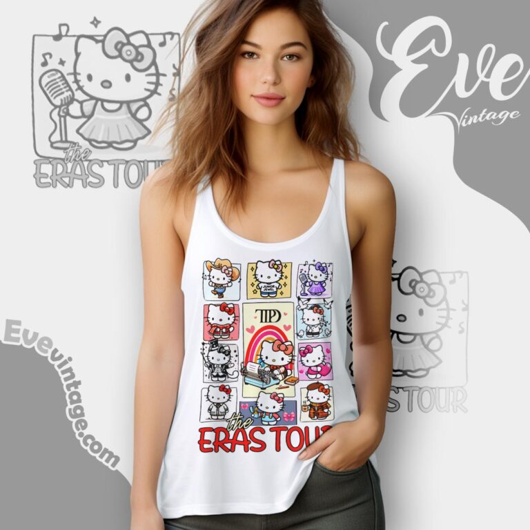 Hello Kitty Eras Tour Shirt Tank Top Racerback Hello Kitty Eras Tour Shirt Tank Top Racerback