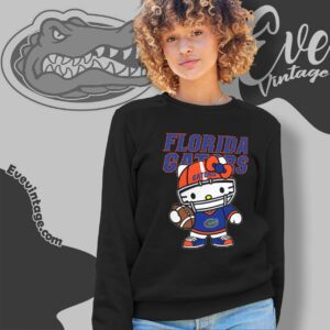 Hello Kitty Florida Gators Football Shirt Sweatshirt