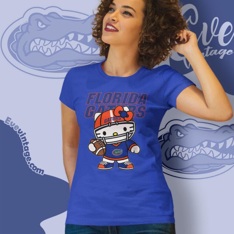 Hello Kitty Florida Gators Football Shirt Women T shirt Hello Kitty Florida Gators Football Shirt Women T shirt