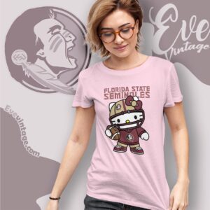Hello Kitty Florida State Seminoles Football Shirt T shirt