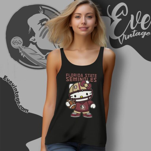 Hello Kitty Florida State Seminoles Football Shirt