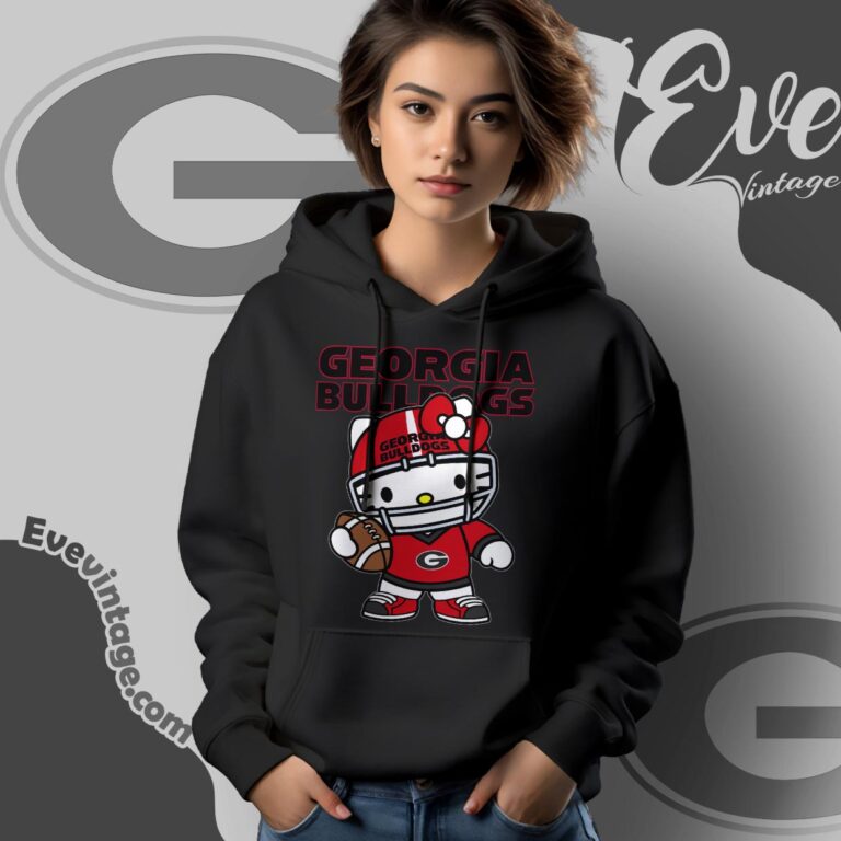 Hello Kitty Georgia Bulldogs Football Shirt Hoodie Hello Kitty Georgia Bulldogs Football Shirt Hoodie