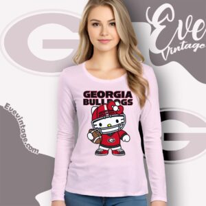 Hello Kitty Georgia Bulldogs Football Shirt