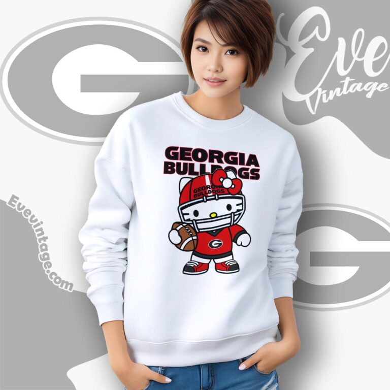 Hello Kitty Georgia Bulldogs Football Shirt Sweatshirt Hello Kitty Georgia Bulldogs Football Shirt Sweatshirt
