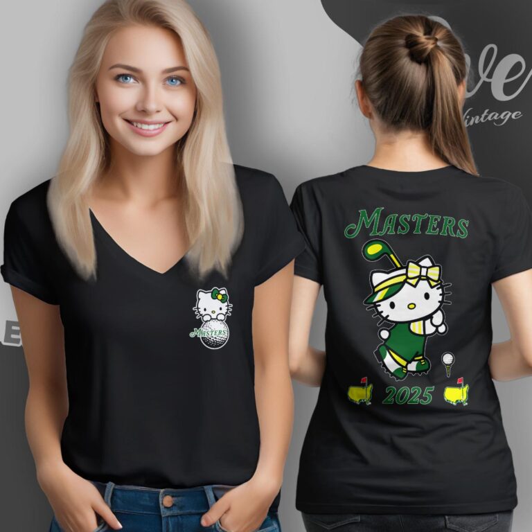 Hello Kitty Golf Master 2025 Shirt V Neck TShirt Hello Kitty Golf Master 2025 Shirt V Neck TShirt