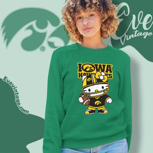Hello Kitty Iowa Hawkeyes Football Shirt