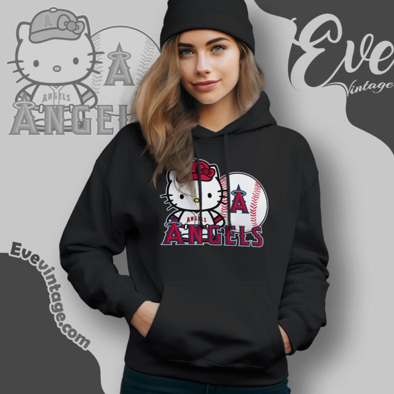 Hello Kitty Los Angeles Angels Shirt Hoodie Hello Kitty Los Angeles Angels Shirt Hoodie