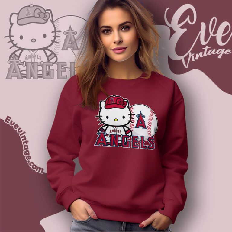 Hello Kitty Los Angeles Angels Shirt Sweatshirt Hello Kitty Los Angeles Angels Shirt Sweatshirt