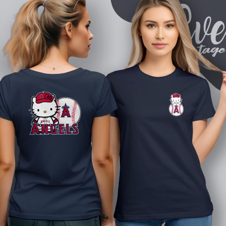 Hello Kitty Los Angeles Angels Shirt T shirt Hello Kitty Los Angeles Angels Shirt T shirt
