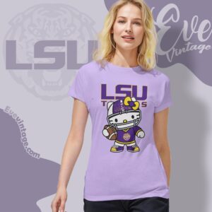 Hello Kitty LSU Tigers Football Shirt