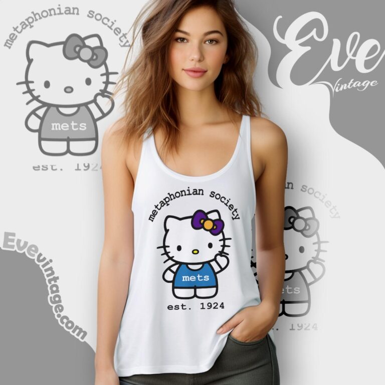 Hello Kitty Metaphonian Society Est 1924 Shirt Tank Top Racerback Hello Kitty Metaphonian Society Est 1924 Shirt Tank Top Racerback