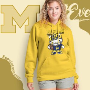 Hello Kitty Michigan Wolverines Football Shirt Hoodie