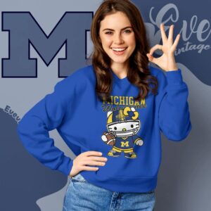 Hello Kitty Michigan Wolverines Football Shirt