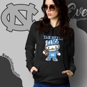 Hello Kitty North Carolina Tar Heels Football Shirt Hoodie