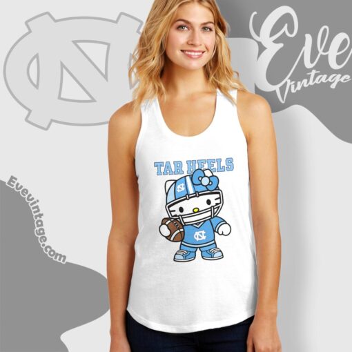Hello Kitty North Carolina Tar Heels Football Shirt