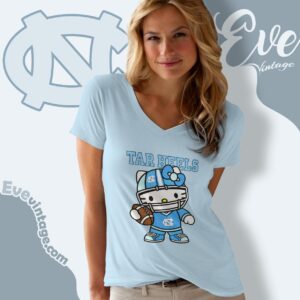Hello Kitty North Carolina Tar Heels Football Shirt