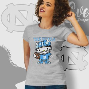 Hello Kitty North Carolina Tar Heels Football Shirt Women T shirt