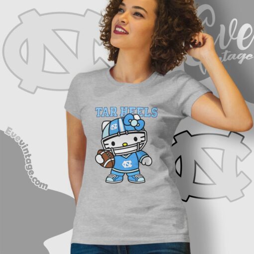 Hello Kitty North Carolina Tar Heels Football Shirt