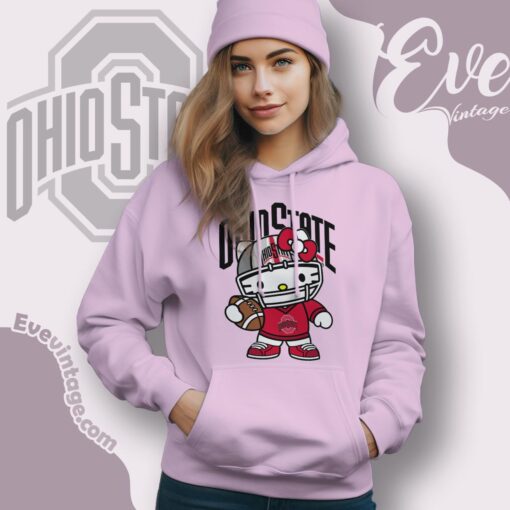 Hello Kitty Ohio State Buckeyes Football Shirt