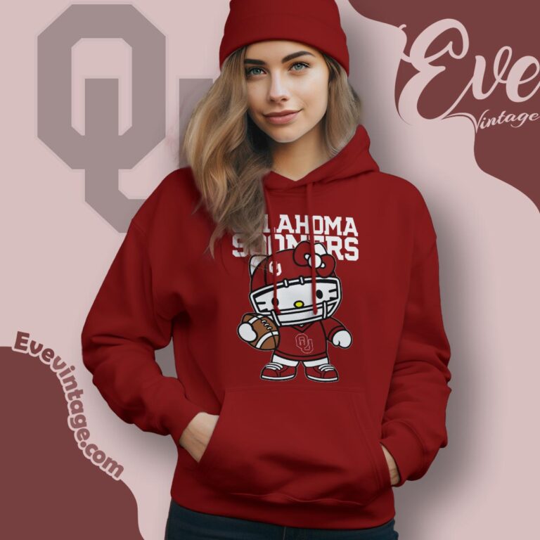 Hello Kitty Oklahoma Sooners Football Shirt Hoodie Hello Kitty Oklahoma Sooners Football Shirt Hoodie