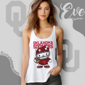 Hello Kitty Oklahoma Sooners Football Shirt