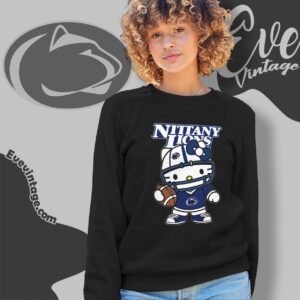 Hello Kitty Penn State Nittany Lions Football Shirt Sweatshirt