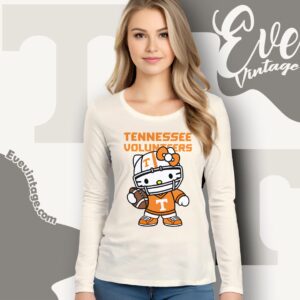 Hello Kitty Tennessee Volunteers Football Shirt Long Sleeve Tee