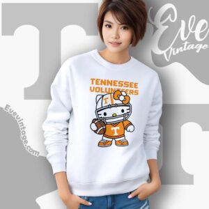 Hello Kitty Tennessee Volunteers Football Shirt Sweatshirt