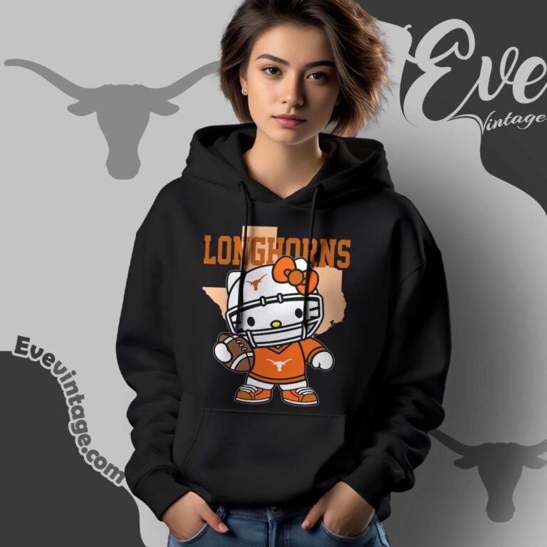 Hello Kitty Texas Longhorns Football Shirt Hoodie Hello Kitty Texas Longhorns Football Shirt Hoodie