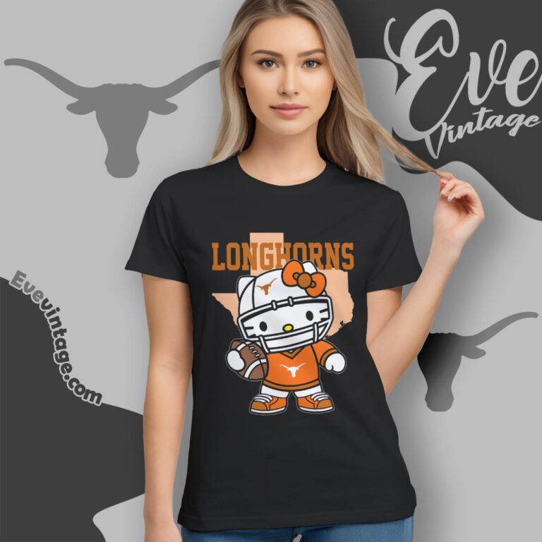 Hello Kitty Texas Longhorns Football Shirt Women T shirt Hello Kitty Texas Longhorns Football Shirt Women T shirt