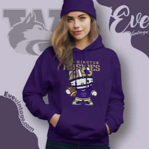 Hello Kitty Washington Huskies Football Shirt Hoodie