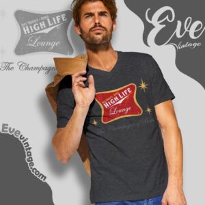 Highlife Lounge Shirt Iowa Dive Bar Tee V Neck TShirt