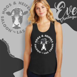 Hogs & Heifers Saloon Shirt Las Vegas Dive Bar Tank Top Racerback