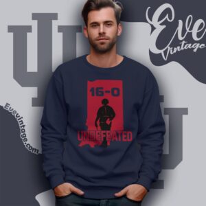 Hoosier Curt Cignetti Coach Undefeated 16 0 Sweatshirt