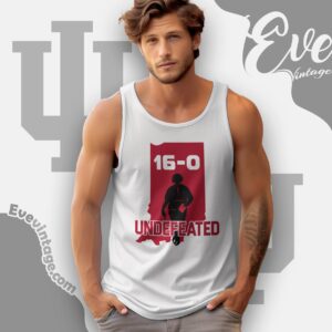 Hoosier Curt Cignetti Coach Undefeated 16 0 Tank Top Racerback