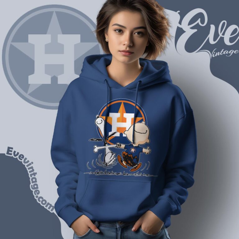 Houston Astros Charlie Brown Snoopy Happy Dancing Shirt Hoodie Houston Astros Charlie Brown Snoopy Happy Dancing Shirt Hoodie