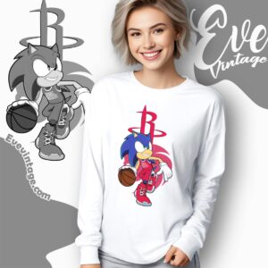 Houston Rockets Sonic The Hedgehog Shirt