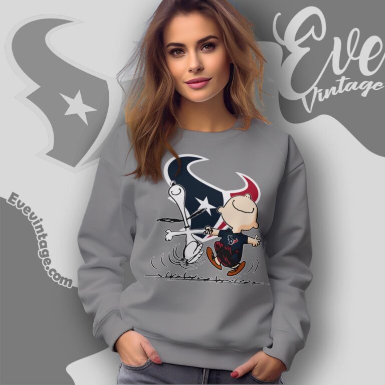 Houston Texans Charlie Brown Snoopy Happy Dancing Shirt Sweatshirt Houston Texans Charlie Brown Snoopy Happy Dancing Shirt Sweatshirt