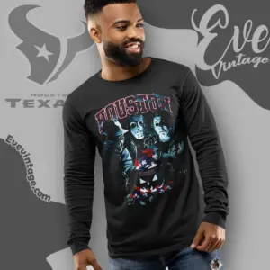 Houston Texans Horror Halloween Long Sleeve Tee