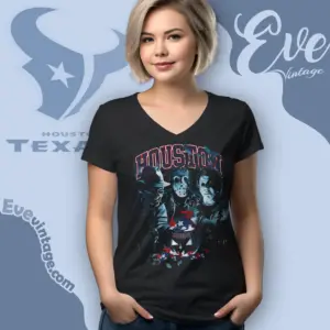 Houston Texans Horror Halloween V Neck TShirt