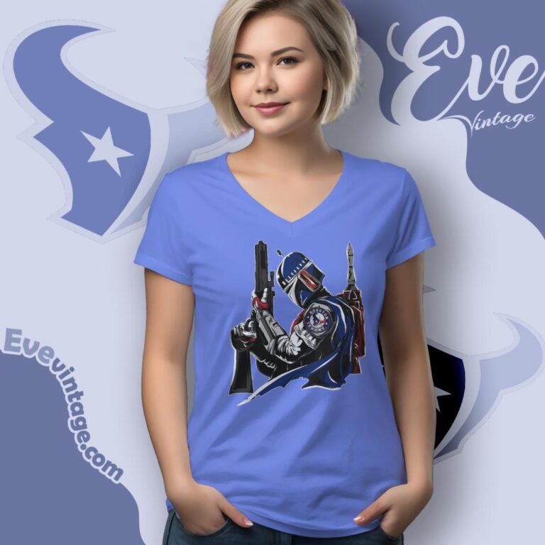 Houston Texans Mandalorian Star Wars Shirt V Neck TShirt Houston Texans Mandalorian Star Wars Shirt V Neck TShirt