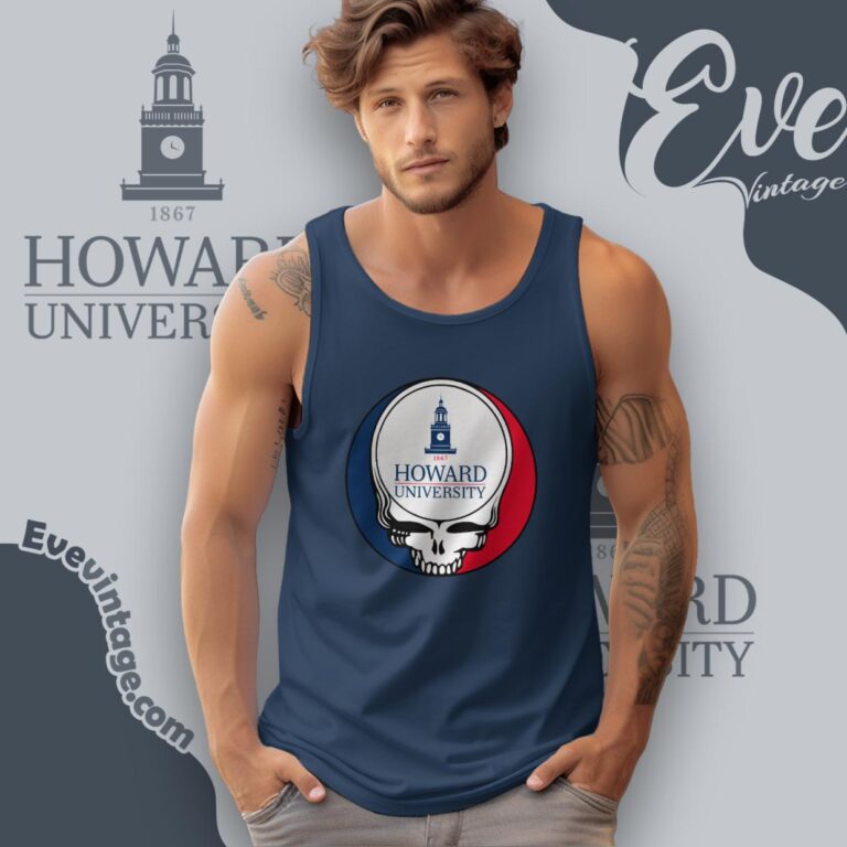 Howard University Steal Your Face Grateful Dead Shirt Tank Top Racerback Howard University Steal Your Face Grateful Dead Shirt Tank Top Racerback