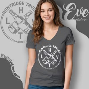 Huntridge Tavern Shirt Las Vegas Dive Bar V Neck TShirt