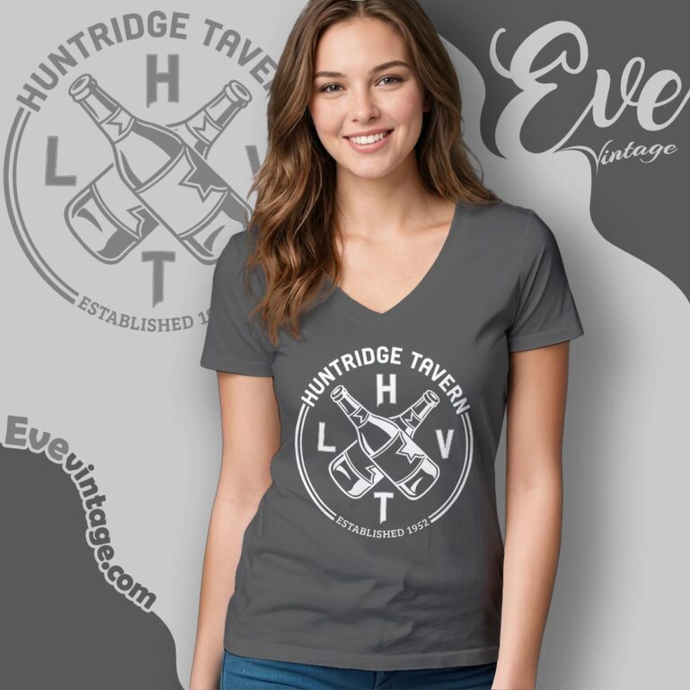Huntridge Tavern Shirt Las Vegas Dive Bar V Neck TShirt Huntridge Tavern Shirt Las Vegas Dive Bar V Neck TShirt