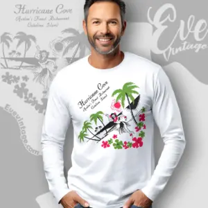 Hurricane Cove Shirt Catalina Island Tiki Bar Long Sleeve Tee