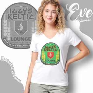 Iggy's Keltic Lounge Shirt Nyc Dive Bar V Neck TShirt