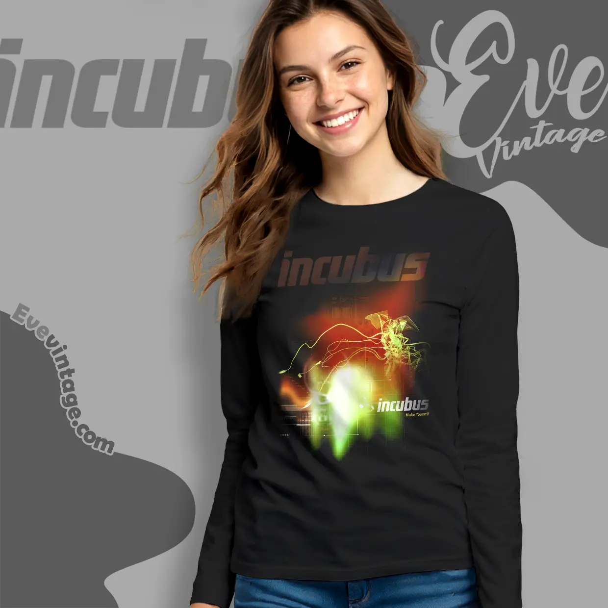 Incubus Make Yourself Long Sleeve Tee Incubus Make Yourself Long Sleeve Tee