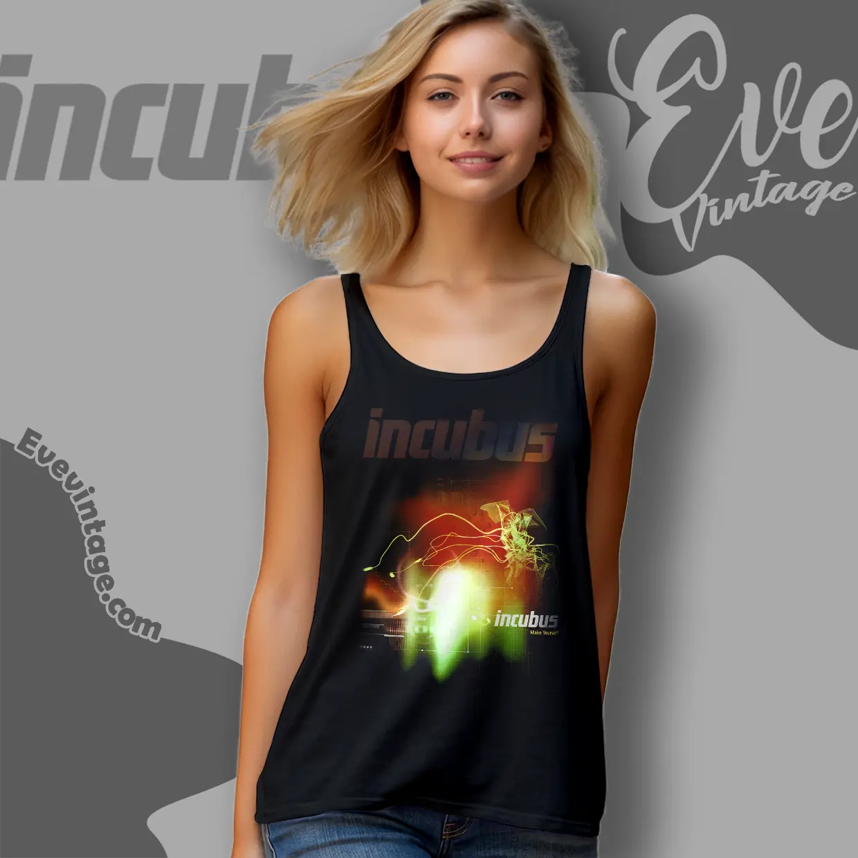 Incubus Make Yourself Tank Top Racerback Incubus Make Yourself Tank Top Racerback